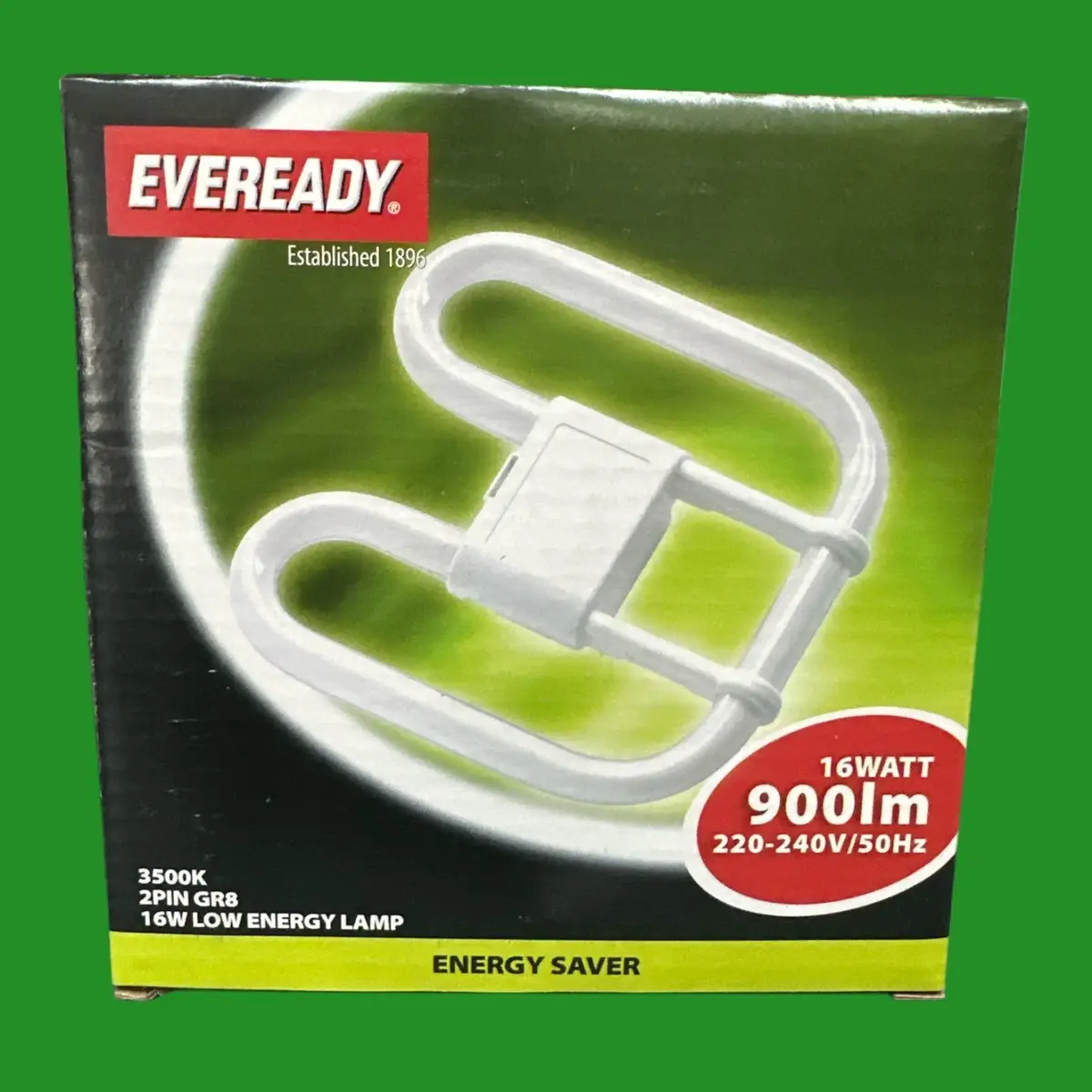 16W GR8 Eveready 2D Light Bulb 2 pin CFL Energy Saving 3500K White Double D Lamp - image 2 | Free standard UK delivery included | Discount Quality Products