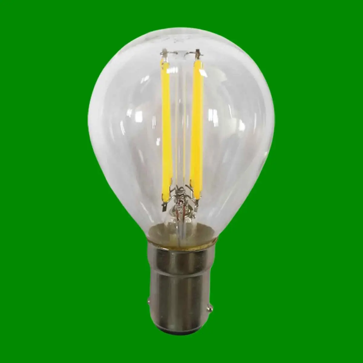 4W (=40W) Megaman Clear LED Filament G45 Round Golf Light Bulb SBC B15 2700K - image 2 | Free standard UK delivery included | Discount Quality Products