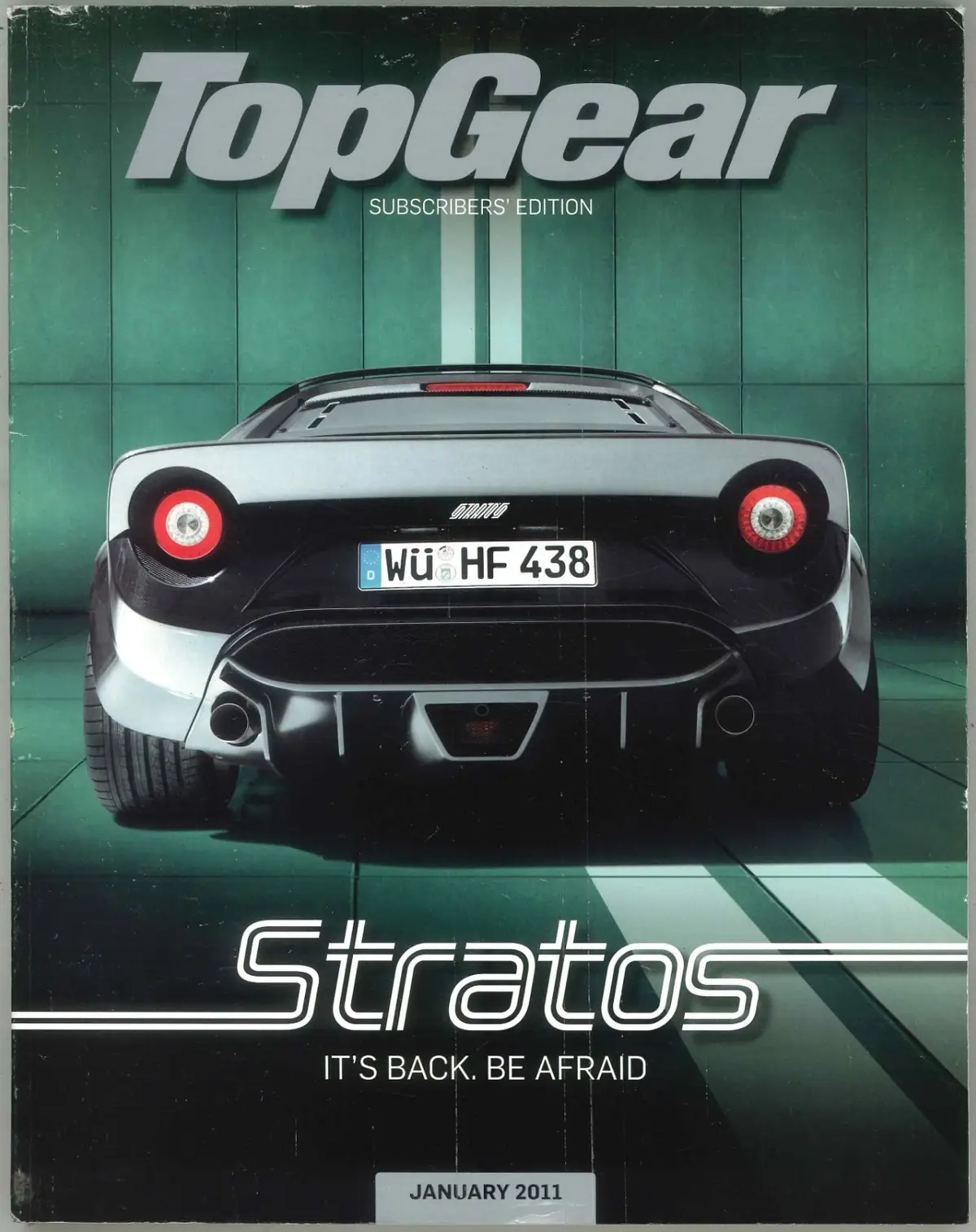 BBC Top Gear Magazine: Issue #213, Stratos, Aston Vantage, Jan 2011 (Crease)