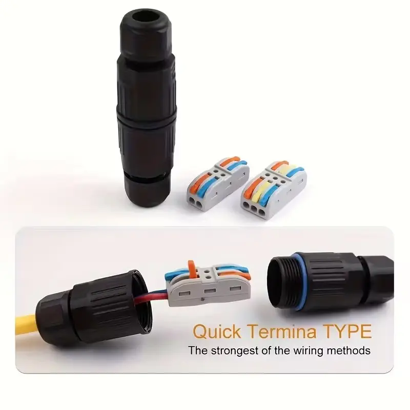 IP68 Waterproof 3 Pin Outdoor Cable Connector Junction Box Quick Wire Connector - image 4 | Free standard UK delivery included | Discount Quality Products