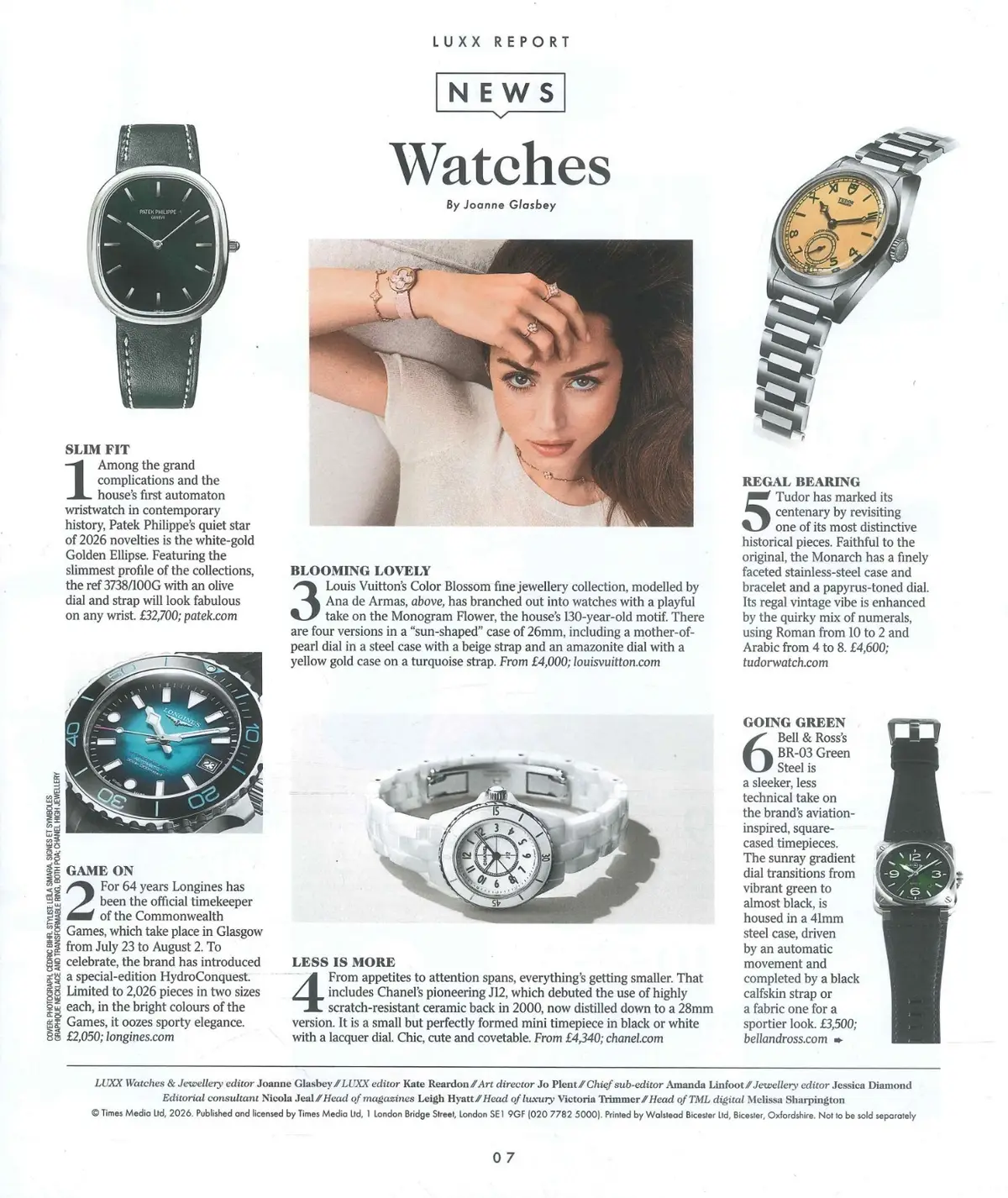 Times Luxx Report Magazine: Watches & Jewellery Special, Fashion, June 2026 - image 3 | Free standard UK delivery included | Discount Quality Products