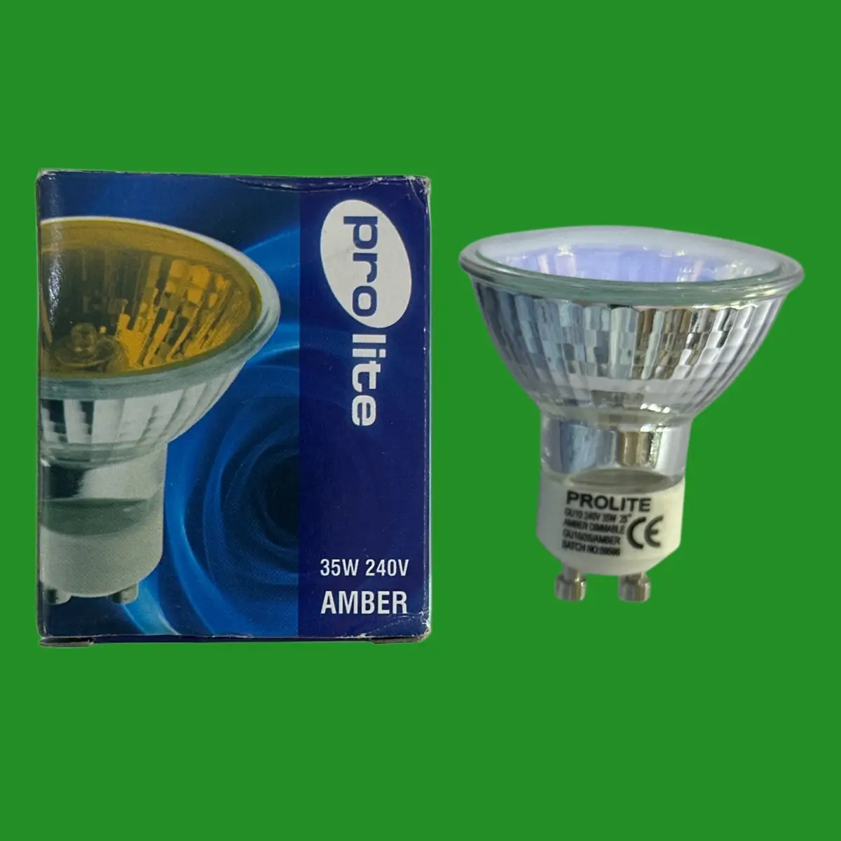 35W GU10 Amber Coloured Dimmable Halogen Reflector Spot Light Bulb Downlight - image 2 | Free standard UK delivery included | Discount Quality Products