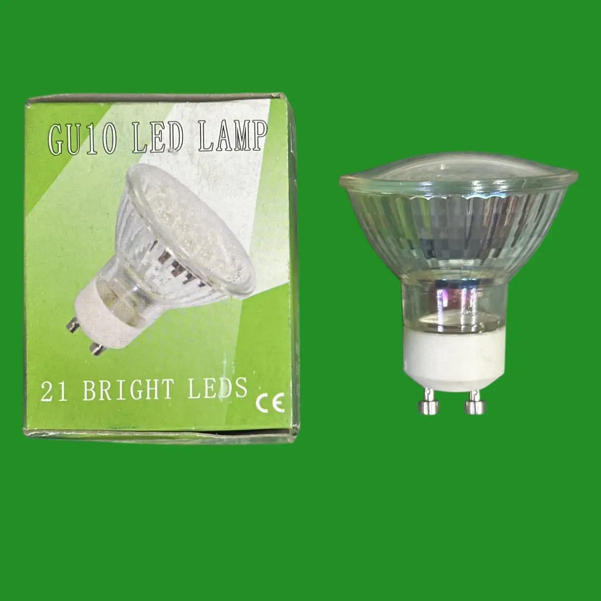 1x 21 LED Deltech DL-9021WW GU10 3000K Warm White LED Spot Light Bulb Lamp