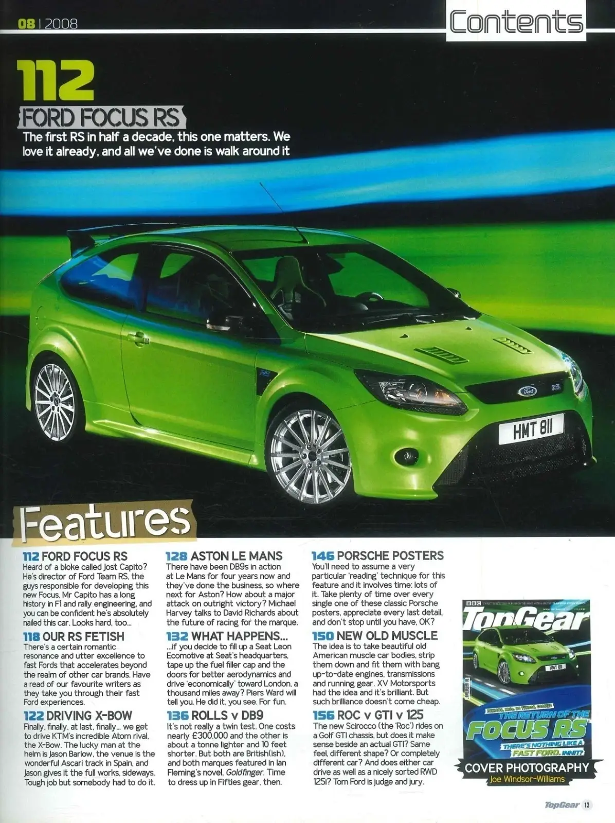 BBC Top Gear Magazine: Issue #181, Ford Focus RS, Aston, KTM X-Bow, Aug 2008 - image 3 | Free standard UK delivery included | Discount Quality Products