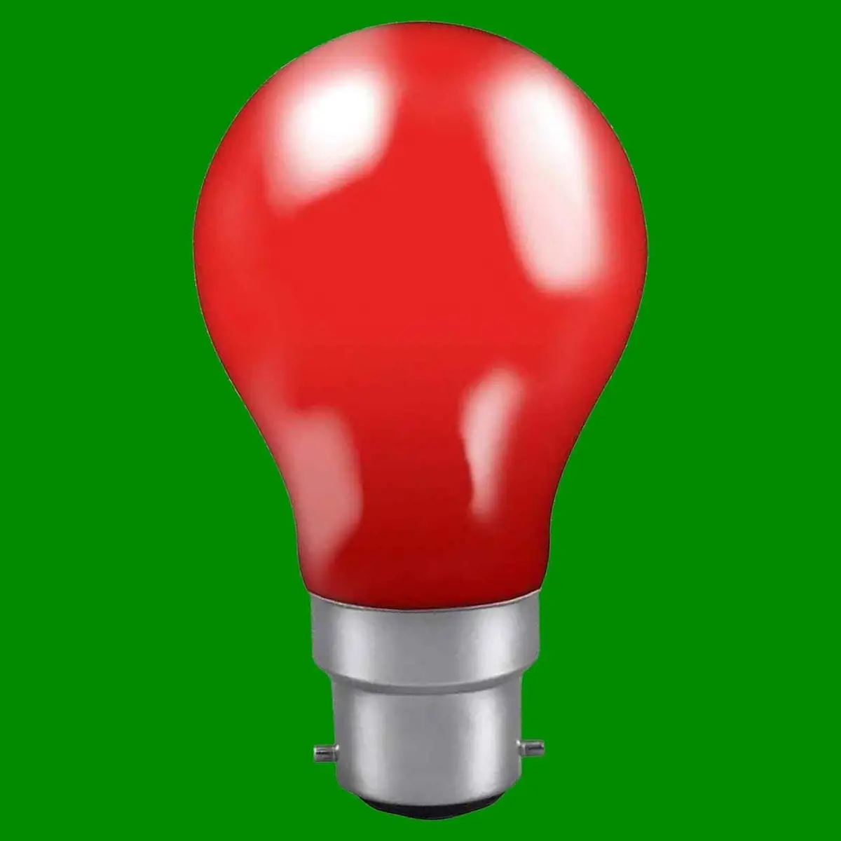 2x 60W Crompton Red Incandescent Coloured Dimmable GLS Light Bulbs Lamp BC B22