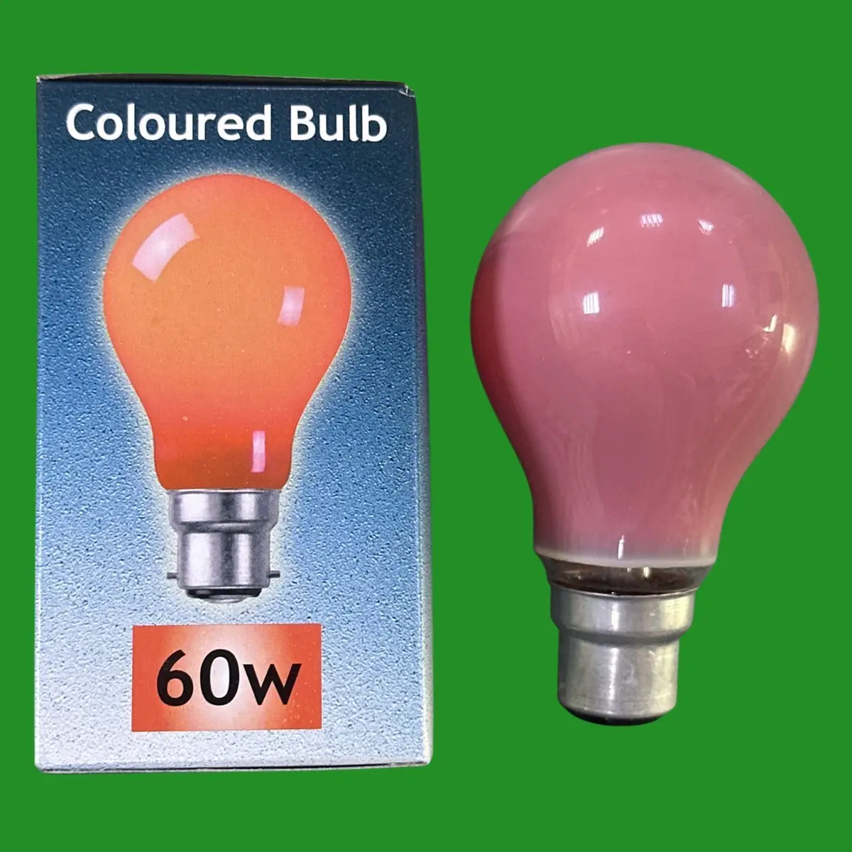 2x 60W Crompton Red Incandescent Coloured Dimmable GLS Light Bulbs Lamp BC B22 - image 2 | Free standard UK delivery included | Discount Quality Products