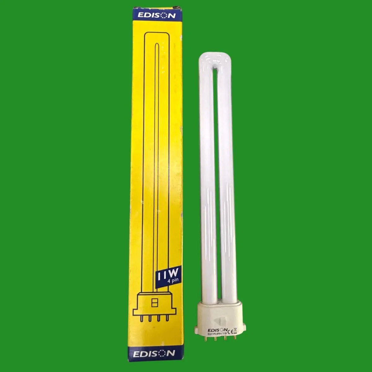11W Edison 2G7 4 Pin 4000K 840 CFL Cool White Light Bulb Lamp 215mm ED11PL4P84