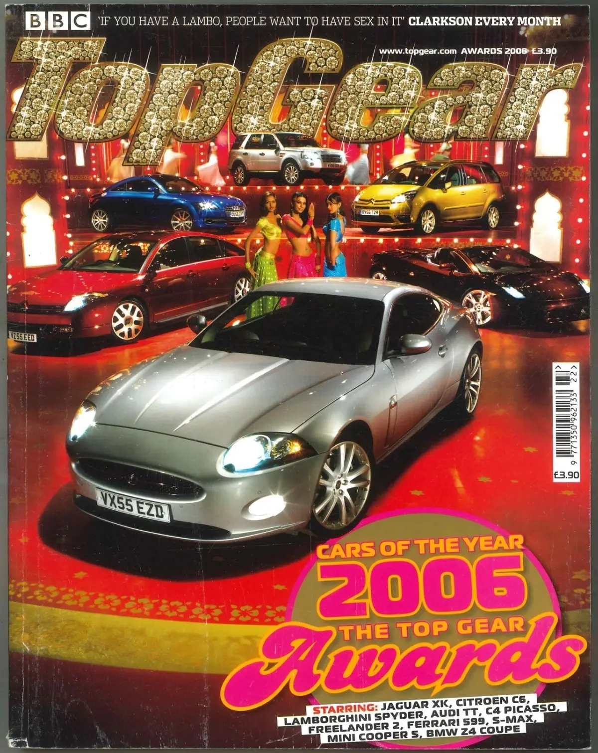 BBC Top Gear Magazine: Issue #161, Jaguar XK Cover, Lambo, Awards 2006 (Creases)