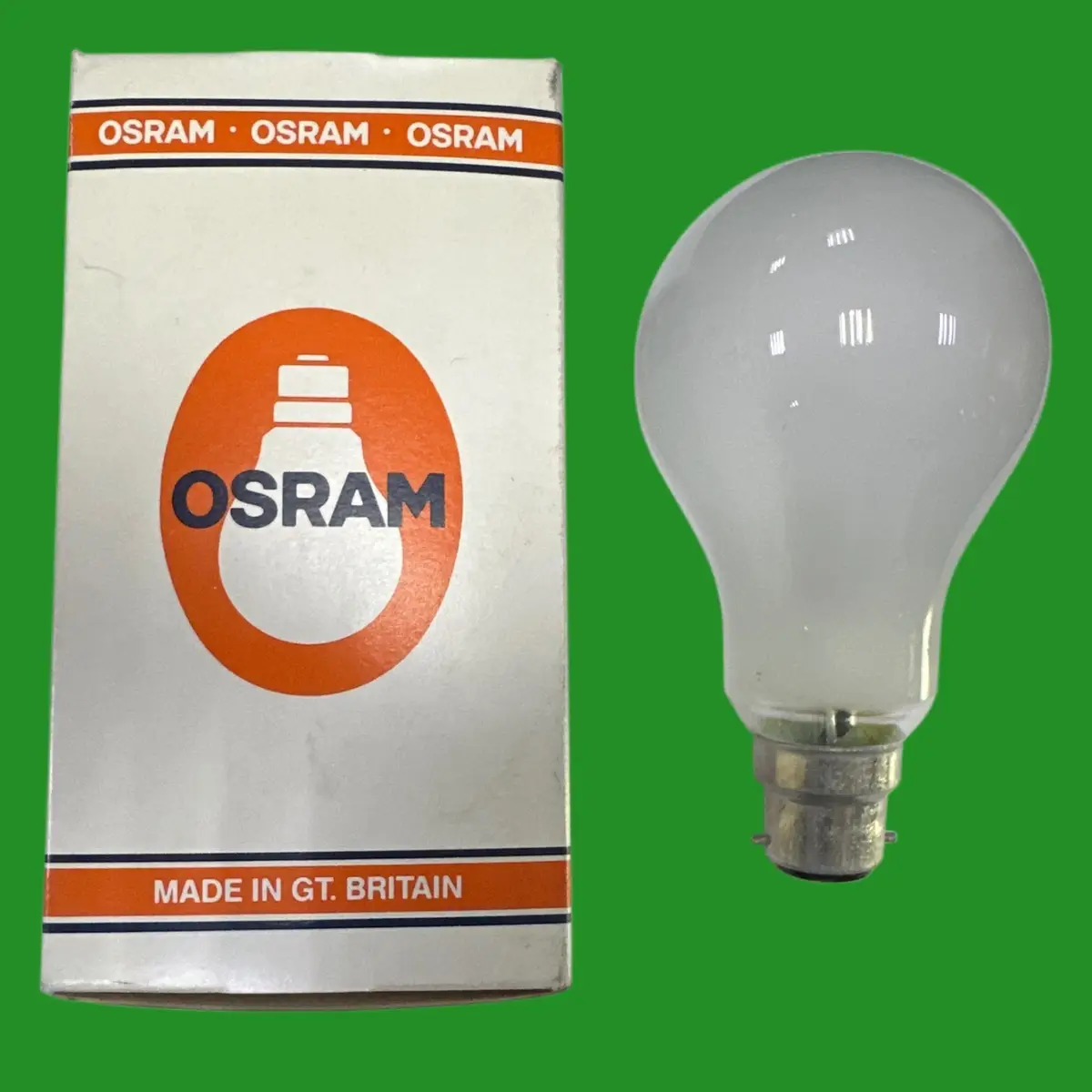 2x 200W Osram GLS Incandescent Dimmable Pearl BC B22 Bayonet Light Bulbs Lamp