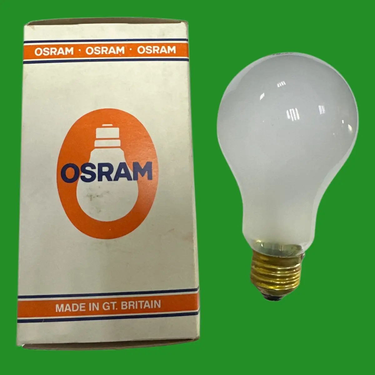 2x 200W OSRAM Vintage A70 GLS Light Bulbs Dimmable Incandescent Pearl ES E27