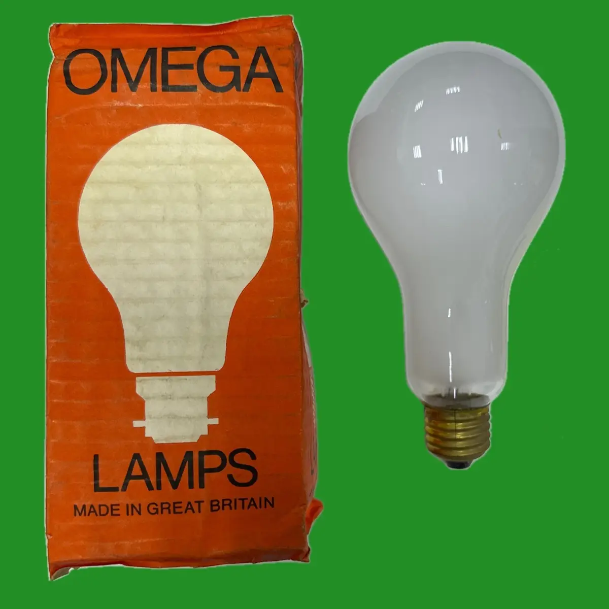 2x 150W Omega Vintage A80 GLS Light Bulbs Dimmable Incandescent Pearl ES E27