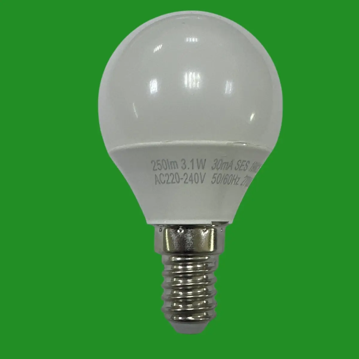 3x 3.1W (=25W) LED Pearl Mini Globe Round Golf G45 Light Bulbs SES E14 2700K - image 2 | Free standard UK delivery included | Discount Quality Products