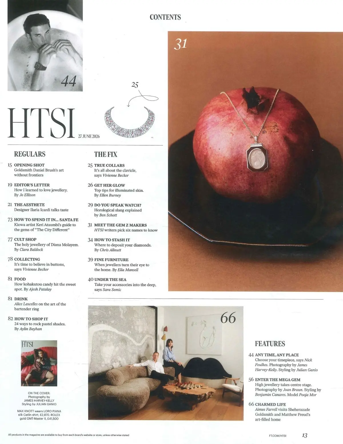 Financial Times HTSI Magazine: Watches & Jewellery Special, Fashion, 27.6.26 - image 3 | Free standard UK delivery included | Discount Quality Products