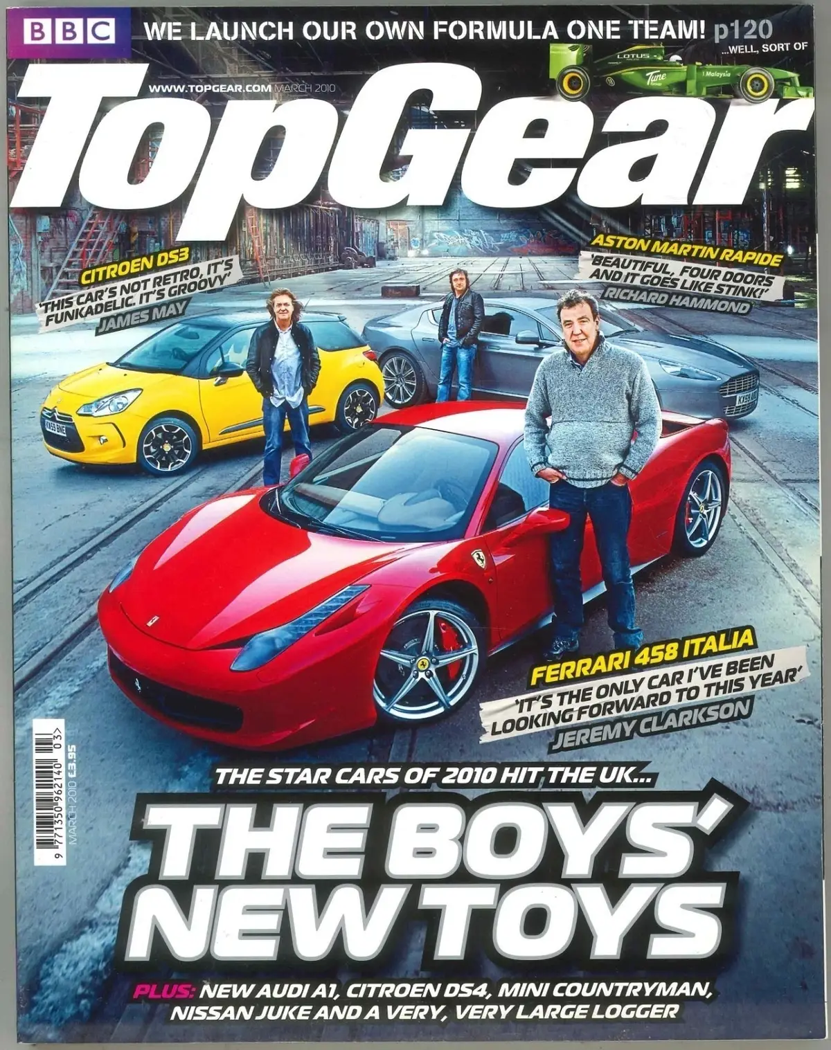 BBC Top Gear Magazine: Issue #202, Ferrari 458 Italia, Aston Martin, March 2010