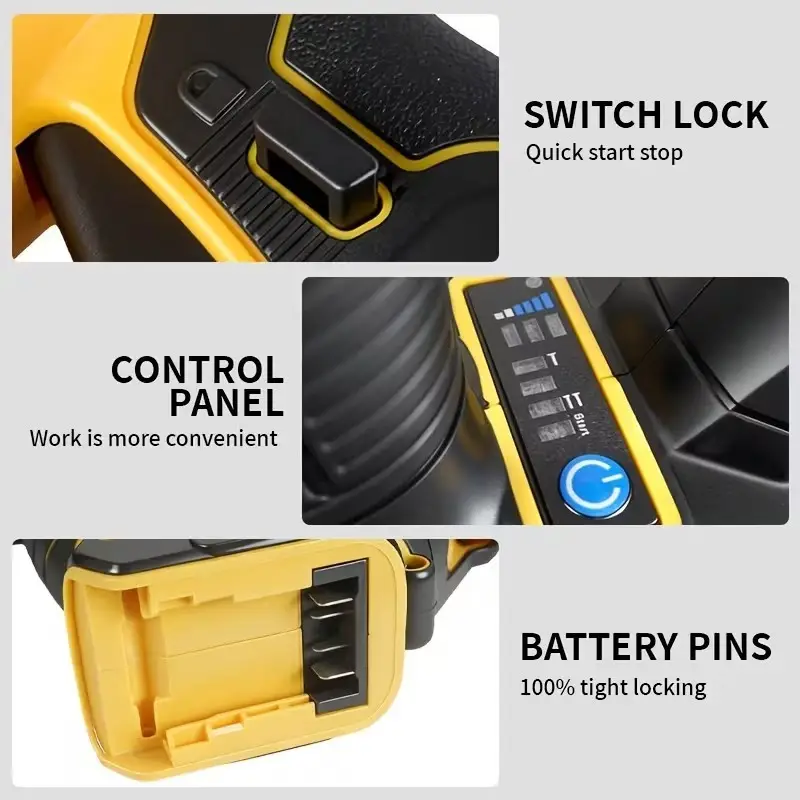 20V Cordless Nail Gun F15-F30 Brad Nailer & 6.0Ah Battery Compatible With DeWalt - image 4 | Free standard UK delivery included | Discount Quality Products