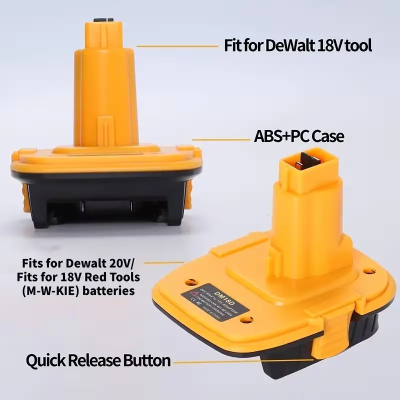DM18D Battery Adapter for DeWalt 18V NiCd NiMH Tools to 20V & M18 Batteries - image 4 | Free standard UK delivery included | Discount Quality Products
