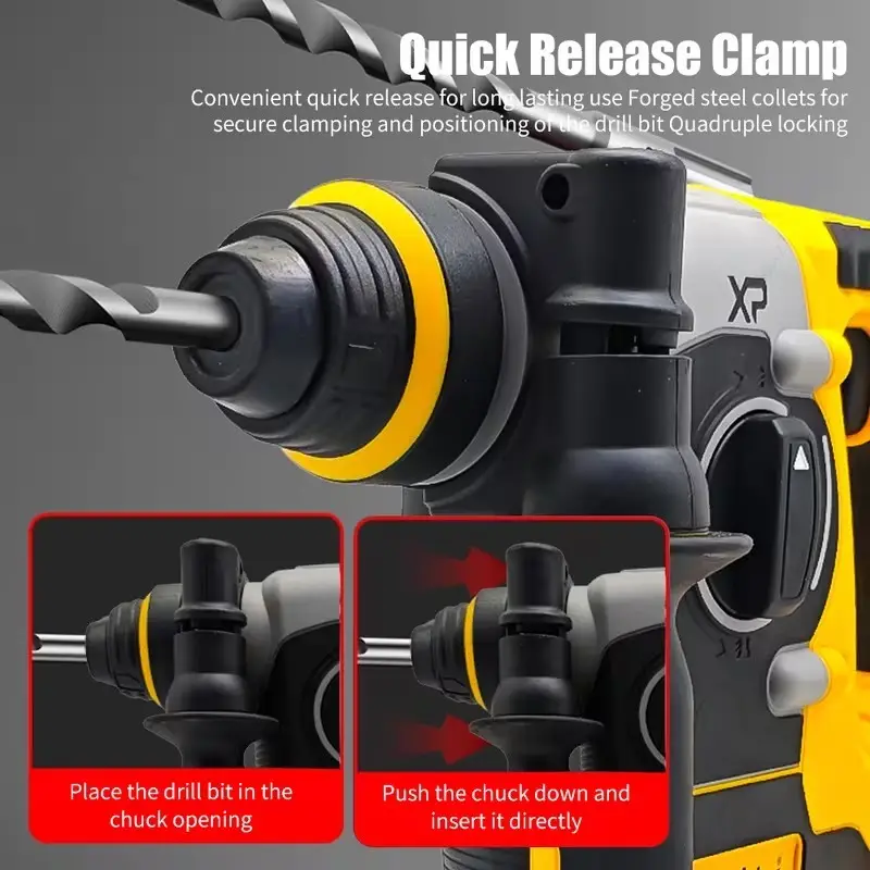 Cordless Rotary Hammer Drill SDS Plus 1200RPM for DeWalt 20V Battery Bare Tool - image 9 | Free standard UK delivery included | Discount Quality Products