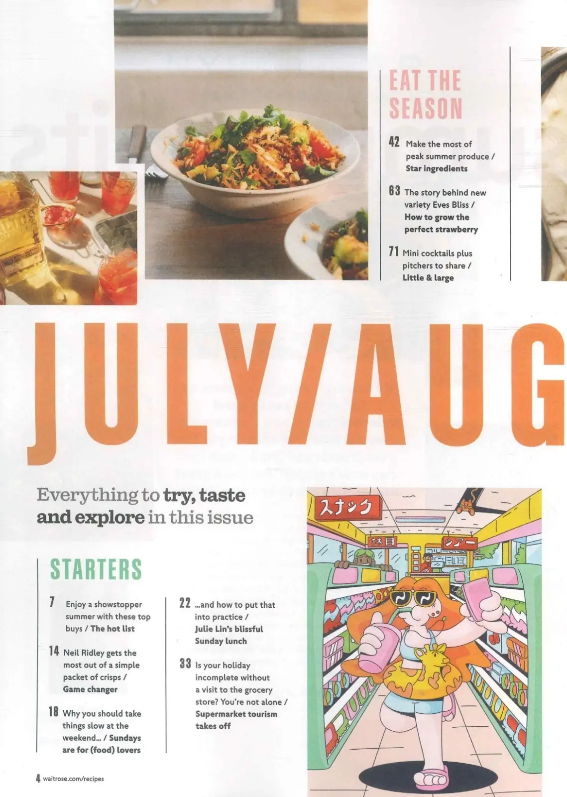 Waitrose & Partners Food Magazine #195, Cooking, Baking Recipes, July/Aug 2026 - image 3 | Free standard UK delivery included | Discount Quality Products