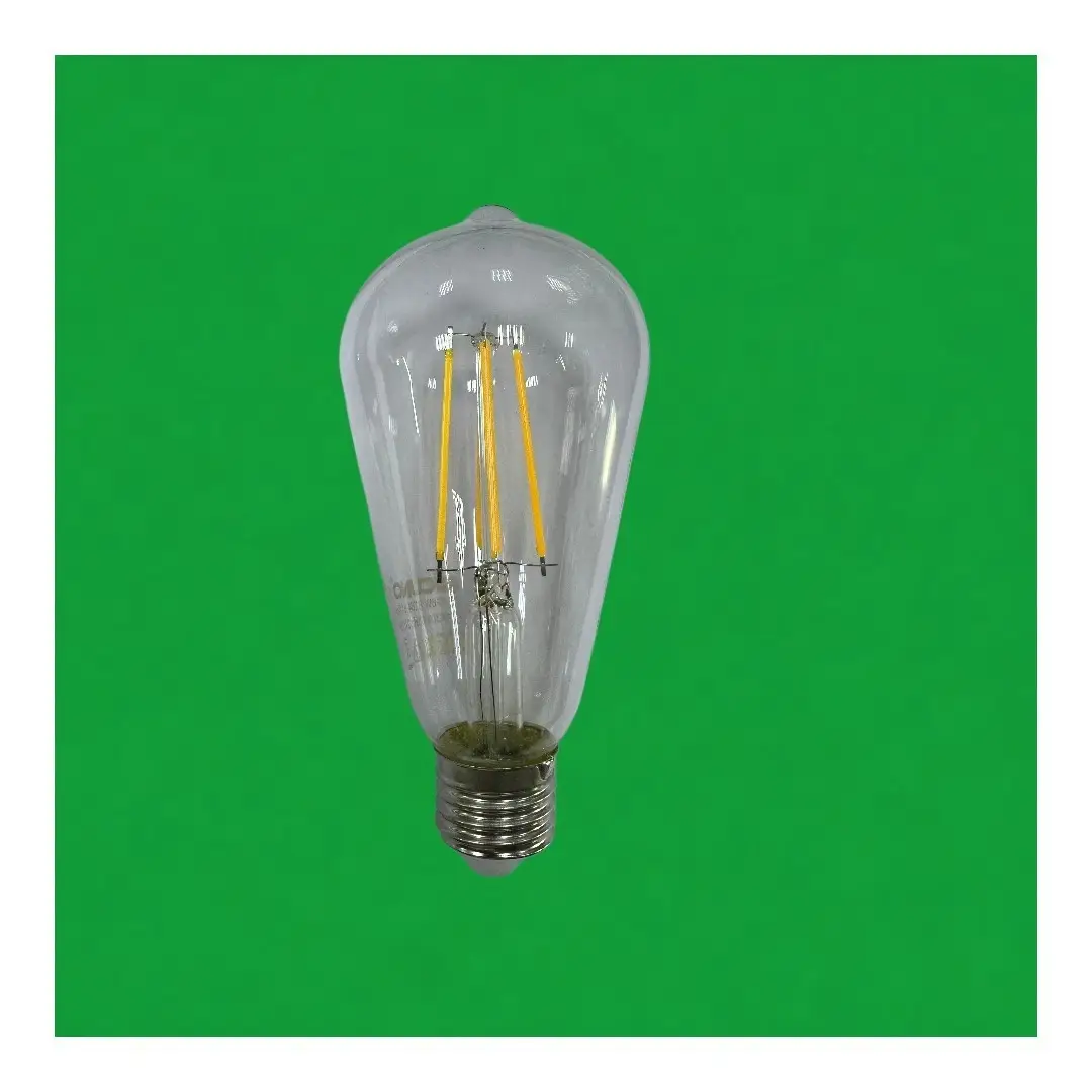 3x 6W Pear LED Filament 2700K Warm White Light Bulb Edison Screw ES, E27 Lamp