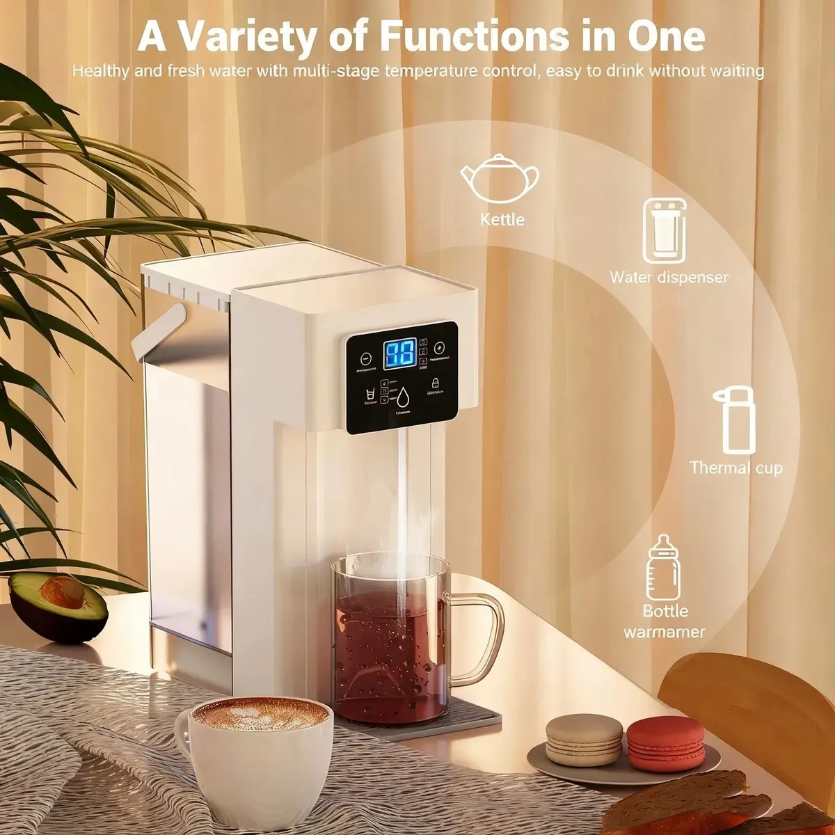 3L Instant Hot Water Dispenser 12 Temperature Adjustable Portable Water Tank - image 11 | Free standard UK delivery included | Discount Quality Products