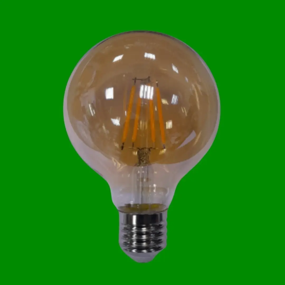 4x 4W LED Filament G80 Vintage Decor Globe Light Bulb ES E27 2700K Amber Lamp