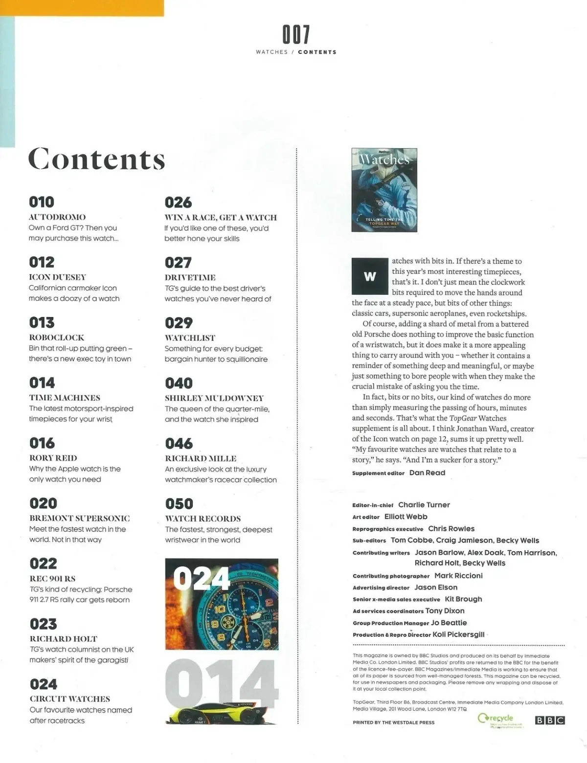 BBC Top Gear Magazine Supplement: Watches, Ford GT, Porsche 911 2.7 RS, Cars - image 3 | Free standard UK delivery included | Discount Quality Products