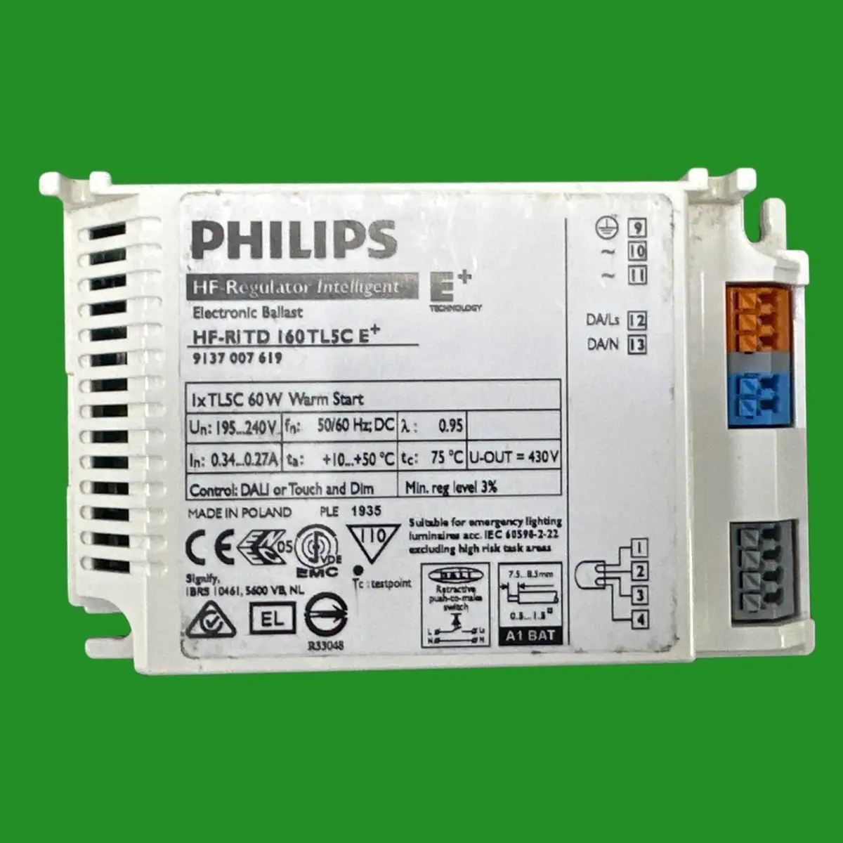 Philips HF-Ri TD 160 TL5C E+ Electronic Dimmable Ballast 60W T5 Circular Lamps