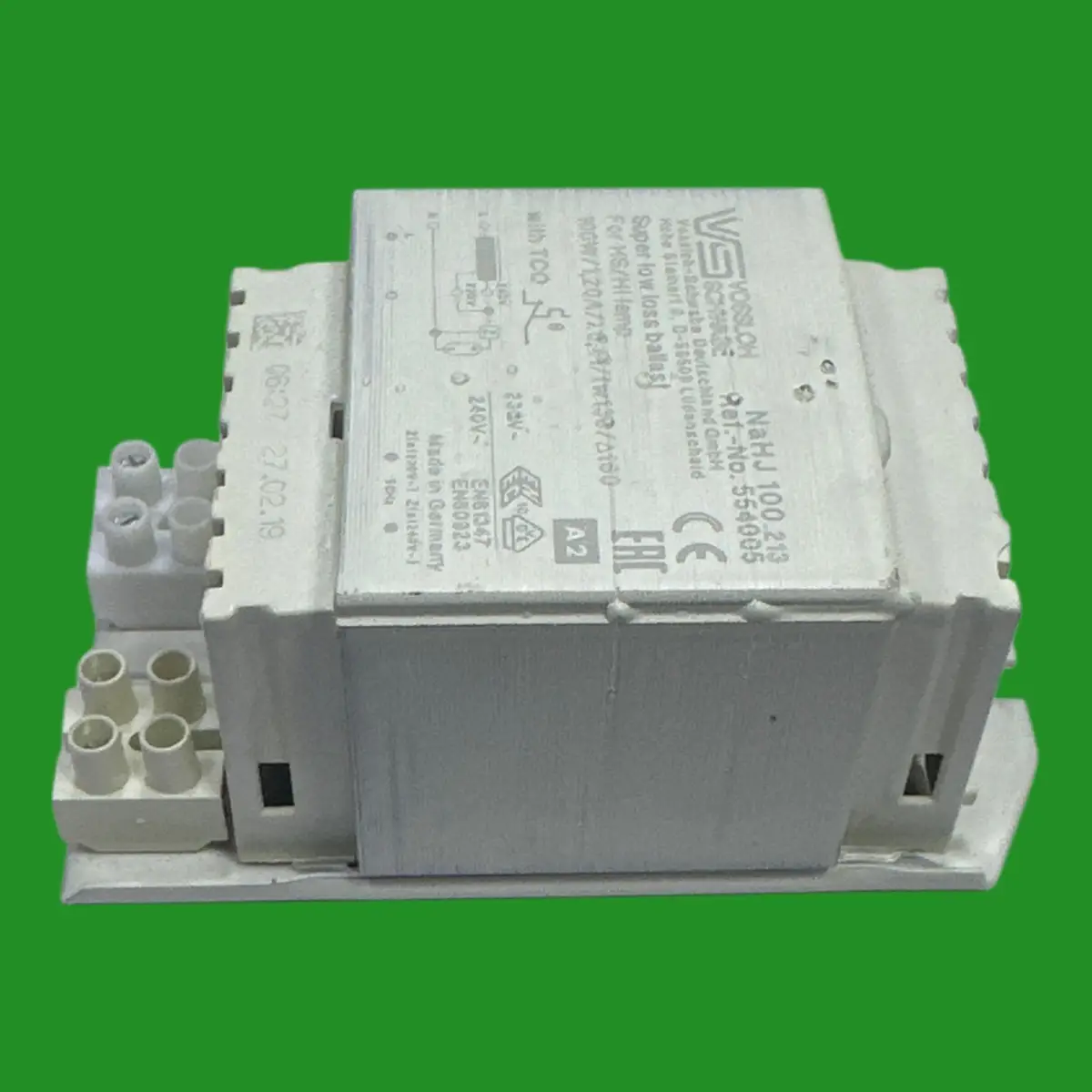 Vossloh-Schwabe NaHJ 100.213 ECG Magnetic Ballast for 100W HPS MHL SON Bulbs - image 4 | Free standard UK delivery included | Discount Quality Products