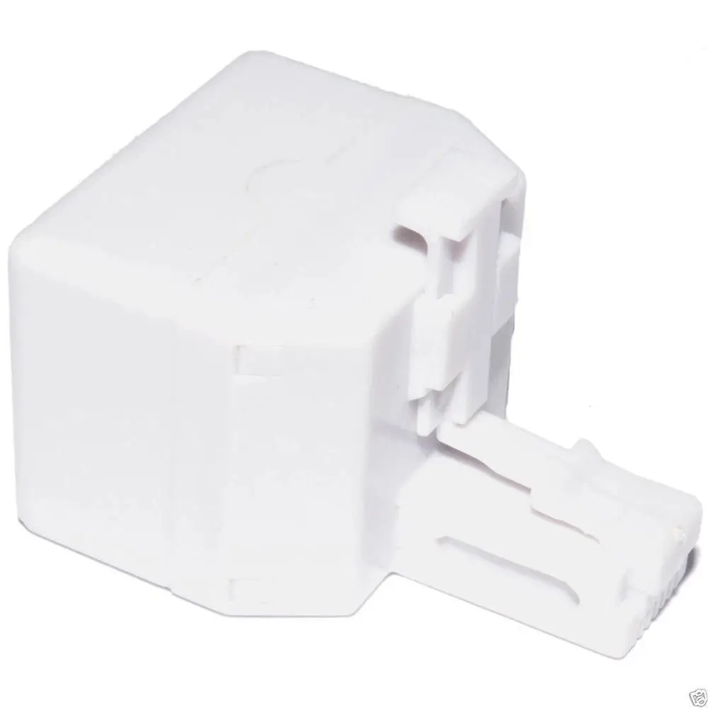 2x RJ11 4 Wire 2 Way Adapter, Dual RJ11 Sockets to RJ11 Plug Splitter Phone ADSL - image 3 | Free standard UK delivery included | Discount Quality Products