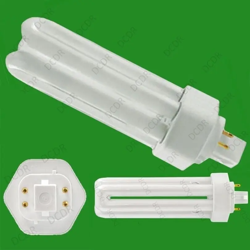 1x 26W (=100W) GE Low Energy GX24Q-3 4 pin 2700K Warm White 827 Light Bulbs Lamp