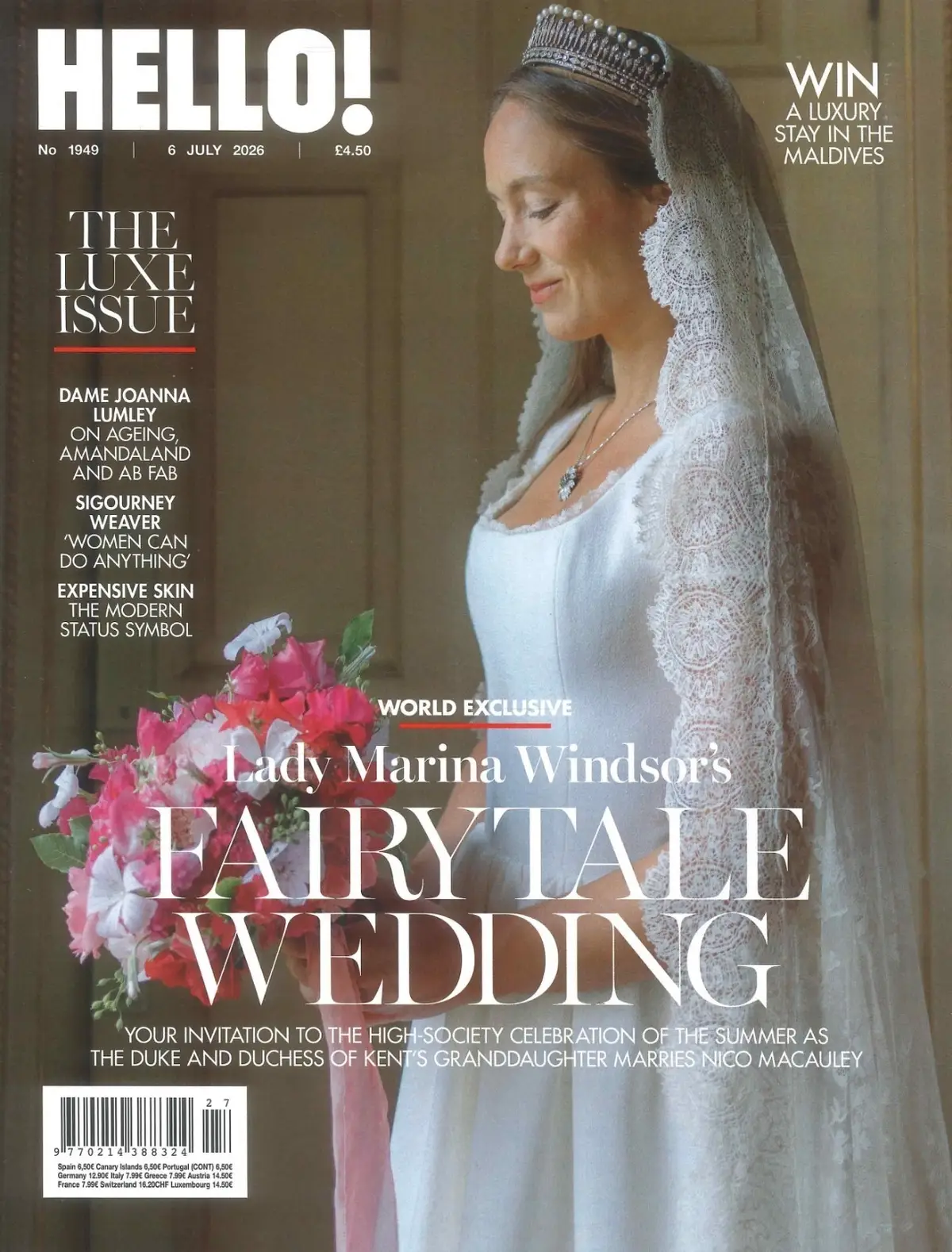 HELLO! Magazine: Marina Windsor's Wedding, Prince William, Dua Lipa, 6.7.26