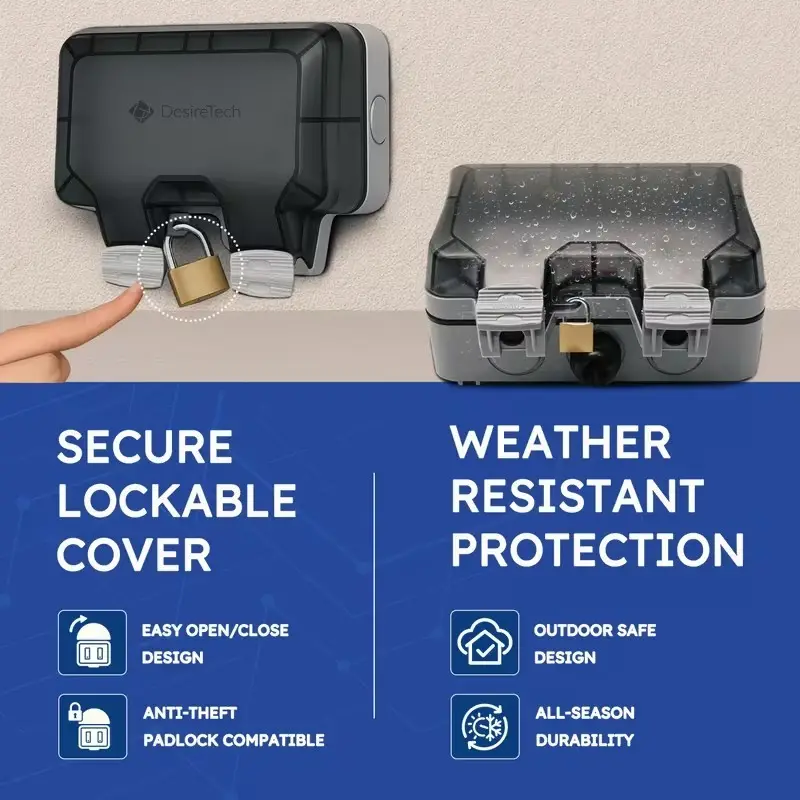 2 Gang UK Mains Switched Outdoor Sealed Weatherproof Double Socket, IP66, 13A - image 6 | Free standard UK delivery included | Discount Quality Products