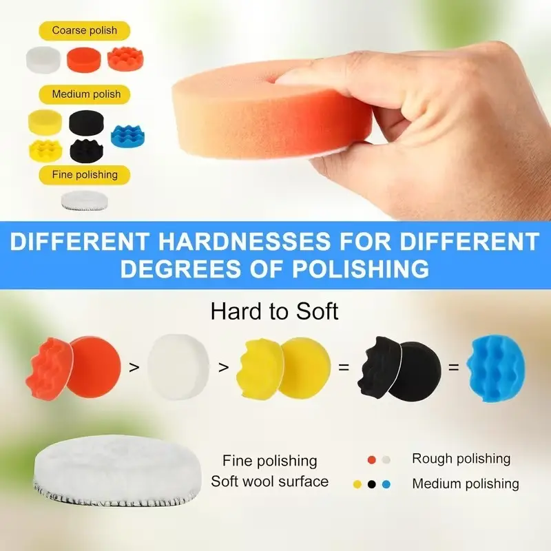 75mm Polishing Buffing Grinding Kit Accessories Set For Drill & Angle Grinder - image 4 | Free standard UK delivery included | Discount Quality Products