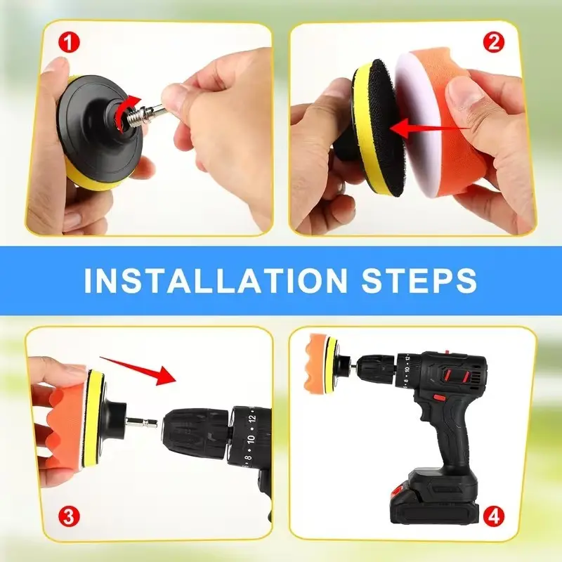 75mm Polishing Buffing Grinding Kit Accessories Set For Drill & Angle Grinder - image 5 | Free standard UK delivery included | Discount Quality Products