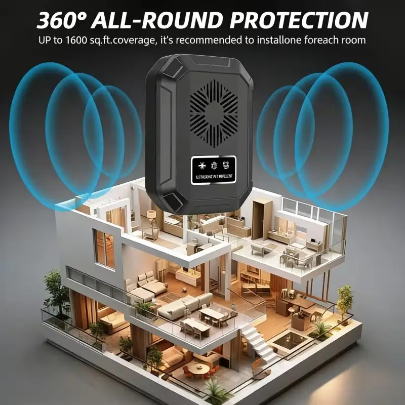 Ultrasonic Mouse Repeller Electronic Pest Control Plugin Home Rat Mice Repellent - image 3 | Free standard UK delivery included | Discount Quality Products