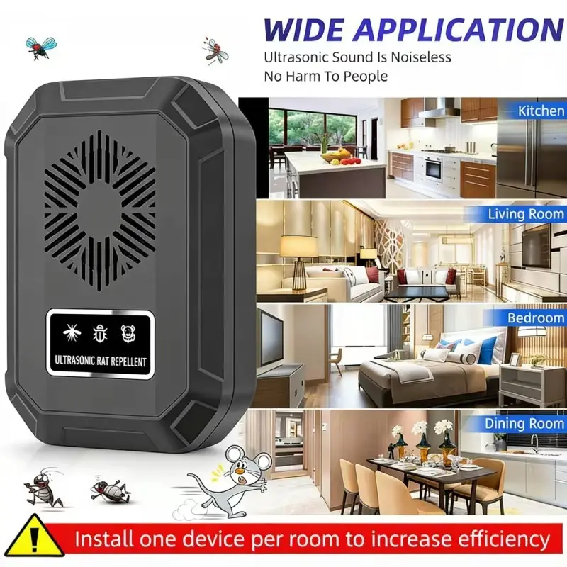 Ultrasonic Mouse Repeller Electronic Pest Control Plugin Home Rat Mice Repellent - image 4 | Free standard UK delivery included | Discount Quality Products