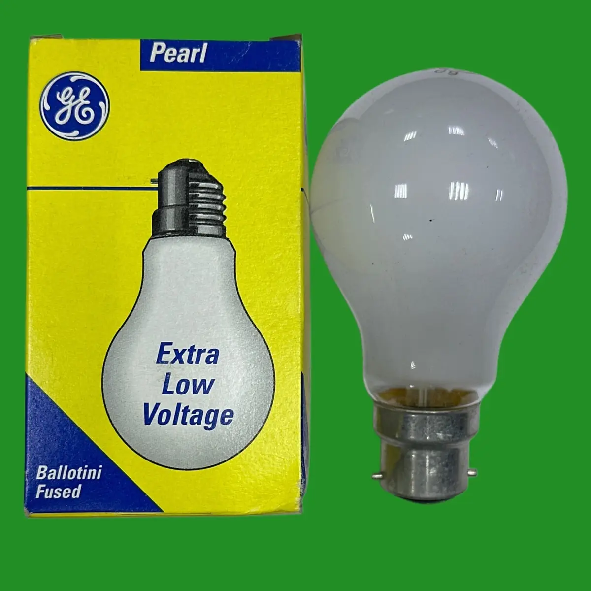 GE 40W 25V Low Voltage GLS Pearl Dimmable BC B22 Bayonet Light Bulb Lamp