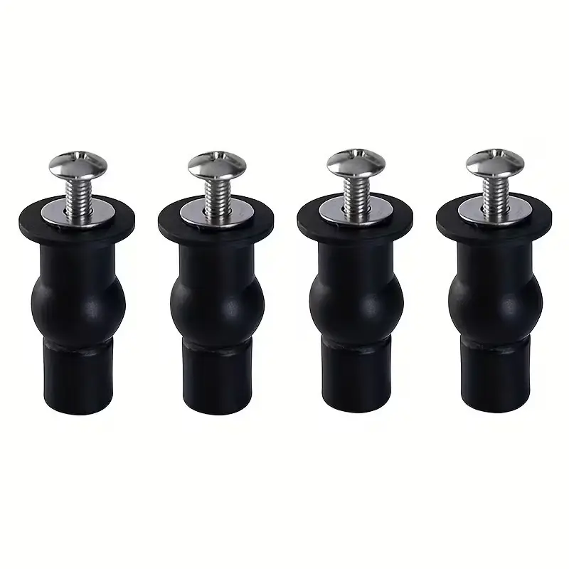 4x Universal Toilet Seat Hinge Bolts Kit SS Screw Rubber Expansion Nut Top Mount - image 6 | Free standard UK delivery included | Discount Quality Products