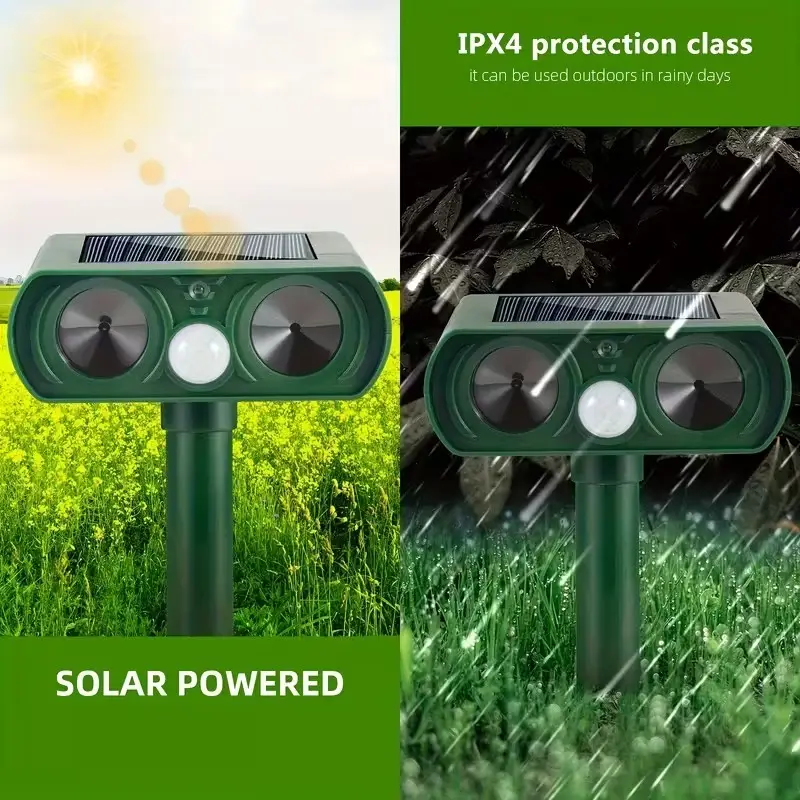 Solar Animal Repeller Motion Sensor Ultrasonic Pest Repellent Garden Yard Device - image 4 | Free standard UK delivery included | Discount Quality Products