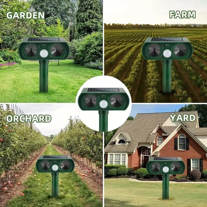 Solar Animal Repeller Motion Sensor Ultrasonic Pest Repellent Garden Yard Device - image 5 | Free standard UK delivery included | Discount Quality Products