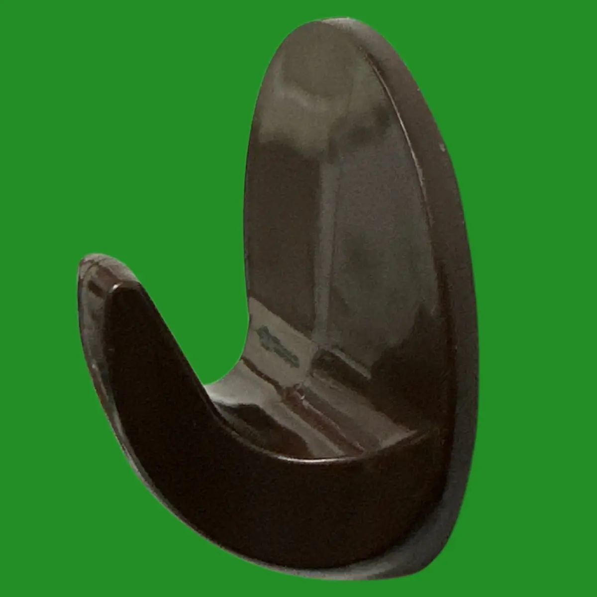 4x Brown Plastic Self Adhesive Stick On Hooks for Clothes Towel Robe Coat Hanger