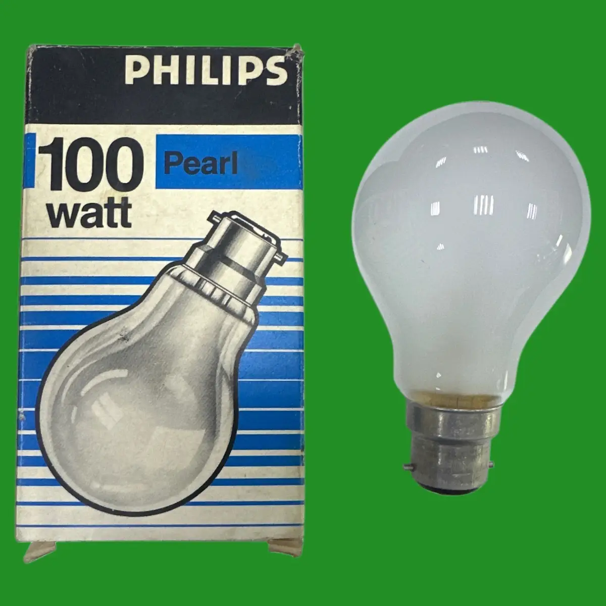 1x Philips 100W 110V BC Pearl GLS Light Bulb Construction Site Festoon B22 Lamp - image 2 | Free standard UK delivery included | Discount Quality Products