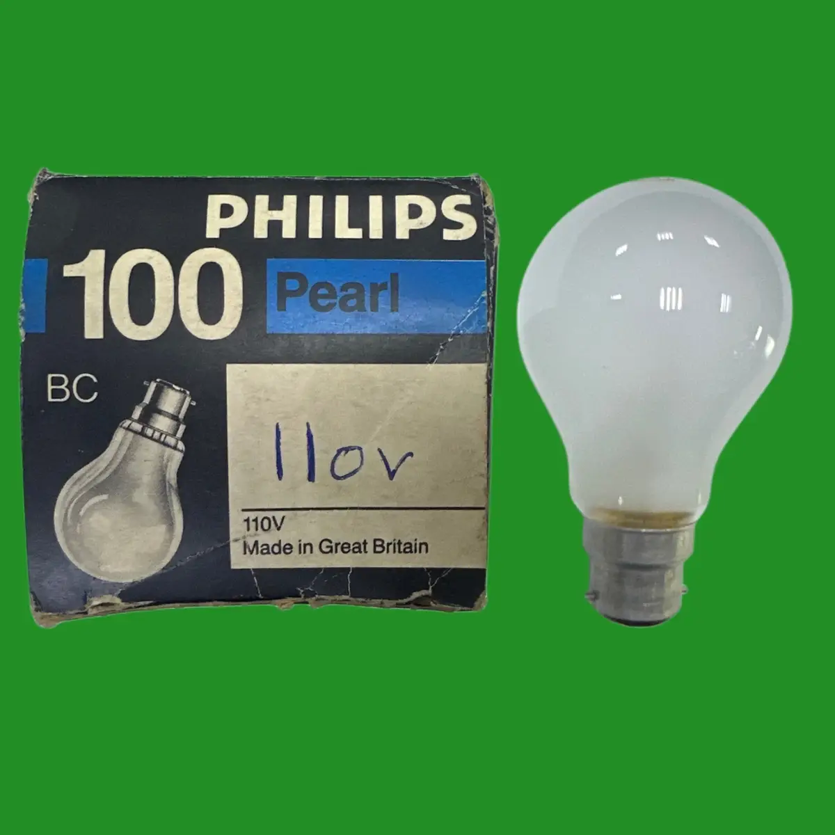 1x Philips 100W 110V BC Pearl GLS Light Bulb Construction Site Festoon B22 Lamp - image 3 | Free standard UK delivery included | Discount Quality Products