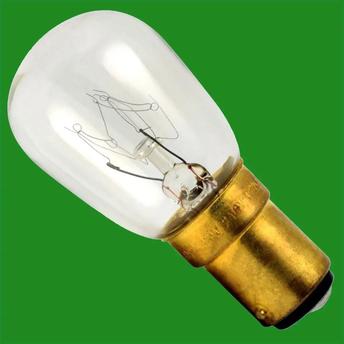 2x 15W Low Voltage 50V Safety Pygmy B15 Light Bulbs B15d SBC BA15d Lamp 50V ONLY