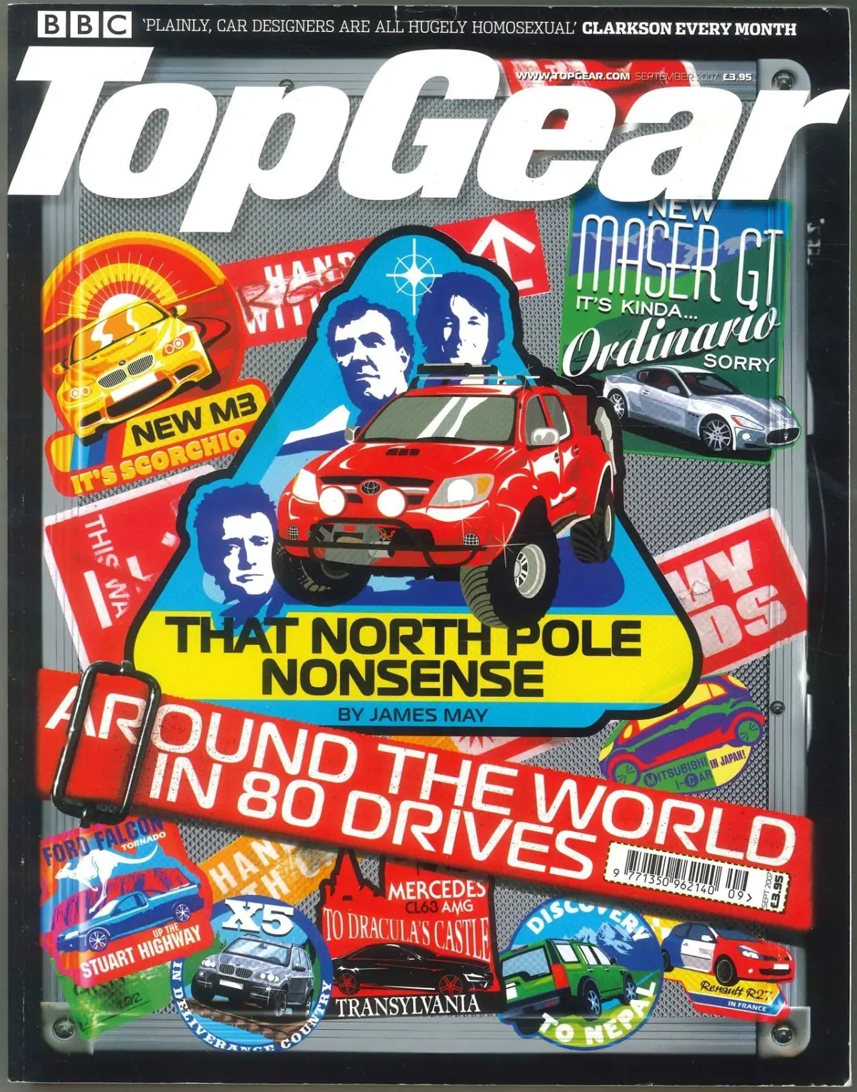 BBC Top Gear Magazine: Issue #169, Mercedes, Mazda, BMW, Sept 2007 (Slight Wear)