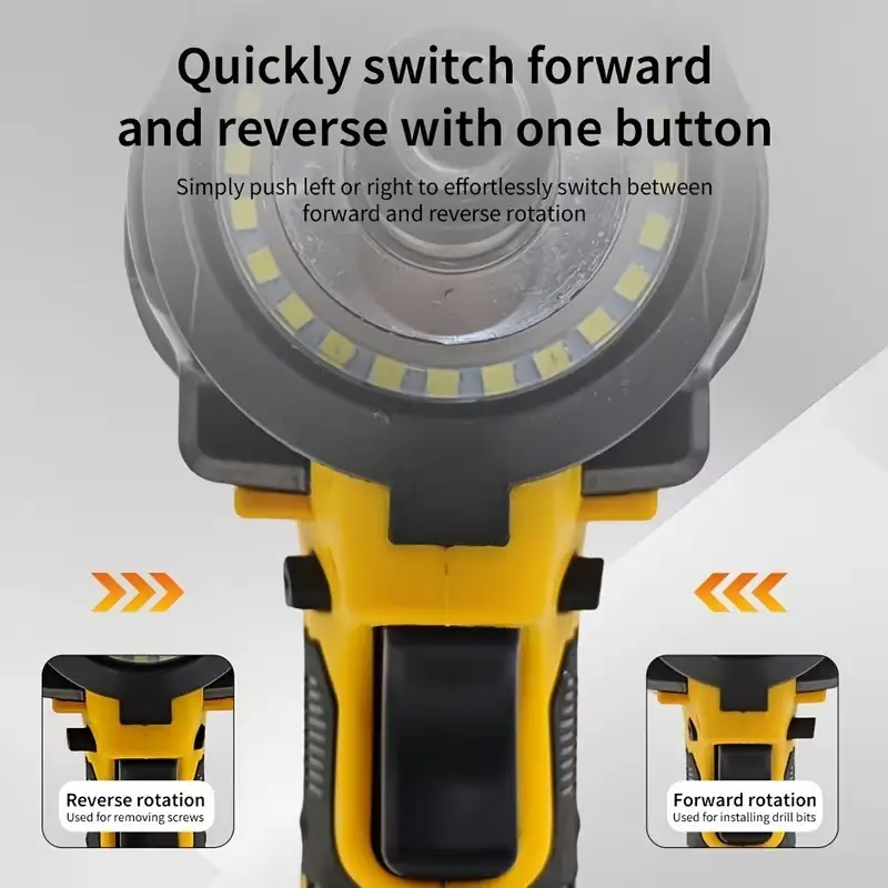 380Nm Cordless Brushless Impact Wrench for DeWalt 20V Battery Bare Tool LED - image 5 | Free standard UK delivery included | Discount Quality Products