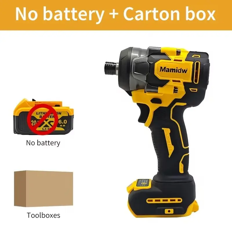 380Nm Cordless Brushless Impact Wrench for DeWalt 20V Battery Bare Tool LED - image 6 | Free standard UK delivery included | Discount Quality Products