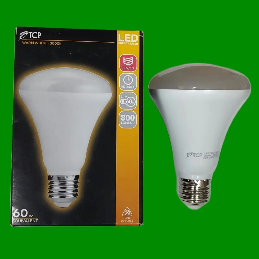 9.1W (=60W) R80 LED Spot Light Bulb ES E27 Warm White 3000K Edison Screw Lamp