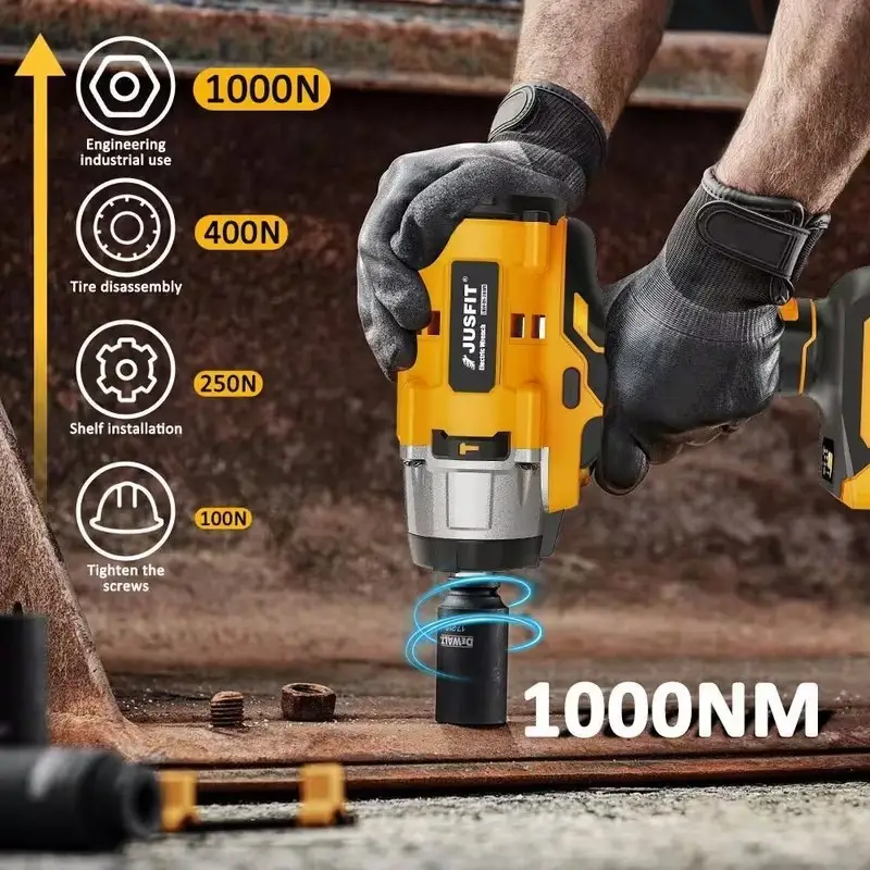 18V Cordless 1/2" Impact Wrench 1000Nm 3 Speed Brushless For Makita - NO Battery - image 2 | Free standard UK delivery included | Discount Quality Products