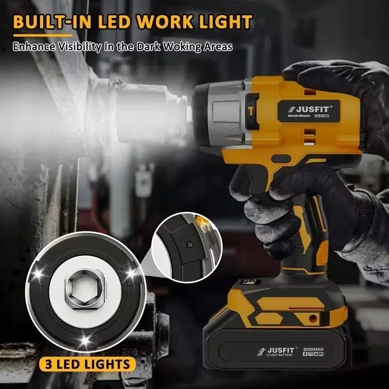 18V Cordless 1/2" Impact Wrench 1000Nm 3 Speed Brushless For Makita - NO Battery - image 5 | Free standard UK delivery included | Discount Quality Products